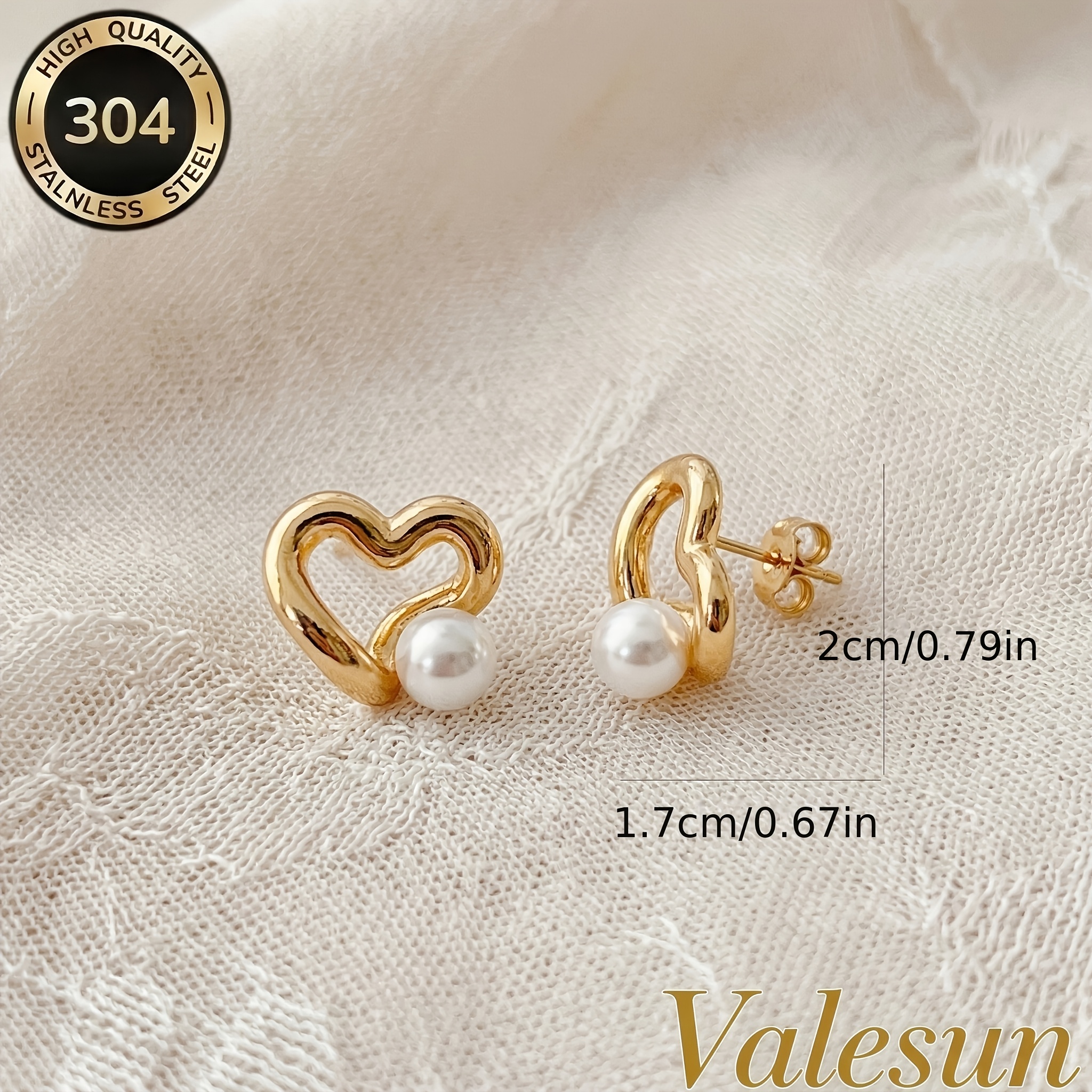 Girls' 18K Plated Hypoallergenic Earrings